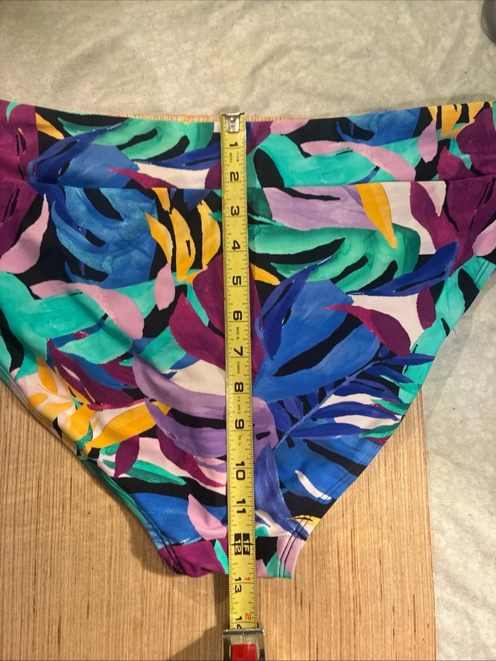 Women’s Tropical Leaf Print Bikini Bottom - Multicolor NWT 1X